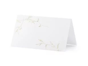 Party Deco Wizytówki na stół Gałązki - 9,5 x 5,5 cm - 10 szt. WS9-019ME - Wesele i ślub - miniaturka - grafika 1