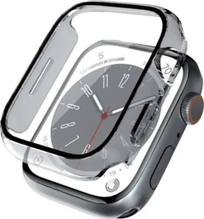Crong Crong Hybrid Watch Case - Etui ze szkłem Apple Watch 45mm Clear - Akcesoria do smartwatchy - miniaturka - grafika 1