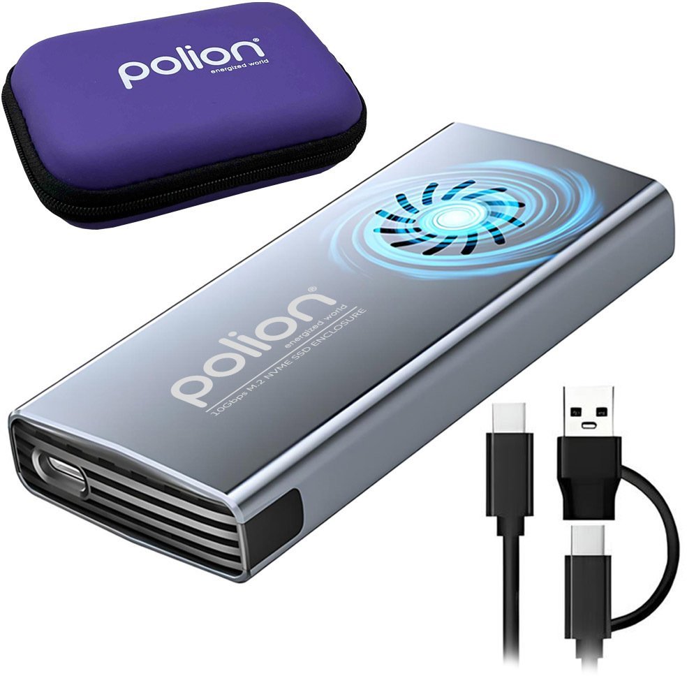 Kieszeń na dysk SSD M.2 NVMe z wentylatorem USB-C 3.2 do 4TB