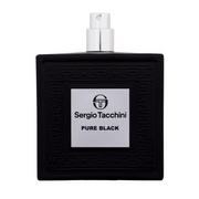 Wody i perfumy męskie - Sergio Tacchini Pure Black woda toaletowa 100 ml tester dla mężczyzn - miniaturka - grafika 1