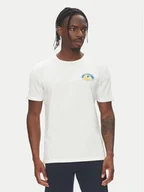 Koszulki męskie - Quiksilver T-Shirt Ev Flower Chaos Ss EQYZT08050 Biały Regular Fit - miniaturka - grafika 1