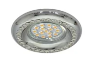 Lampy sufitowe - Candellux SOC-03 CH Chrom z kryształkami GU10 50W 230V Oczko sufitowe 2251080 2251080 - miniaturka - grafika 1