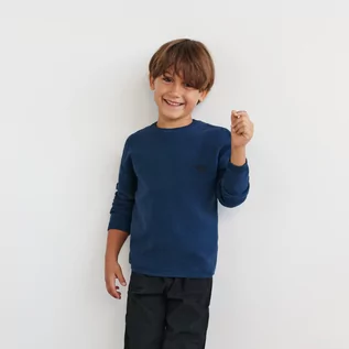 Swetry dla chłopców - Sinsay - Sweter z haftem - Granatowy - grafika 1