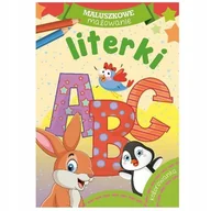 Kolorowanki, wyklejanki - Skrzat Maluszkowe malowanie. Literki praca zbiorowa - miniaturka - grafika 1