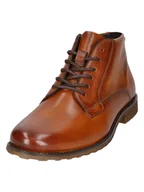 Botki damskie - Bugatti Skórzane botki w kolorze jasnobrązowym - miniaturka - grafika 1