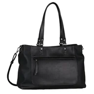 Torebki damskie - TOM TAILOR bags Larea damska torba na ramię z zamkiem błyskawicznym, duża, czarna, czarny, Essential - miniaturka - grafika 1
