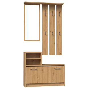 Komplet Mebli Do Przedpokoju Z Lustrem W3-N13 - Wieszaki i stojaki Komplet Mebli Do Przedpokoju Z Lustrem W3-N13 - Wieszaki i stojaki - miniaturka - grafika 1