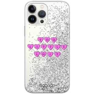 Etui płynny brokat do Apple IPHONE 11 PRO MAX Babaco: 90's Girl 015 oryginalne i oficjalnie licencjonowane, Srebrny - Etui i futerały do telefonów - miniaturka - grafika 1