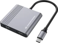 Huby USB - Conceptronic DONN13G 4-w-1 USB 3.2 Stacja dokująca - miniaturka - grafika 1