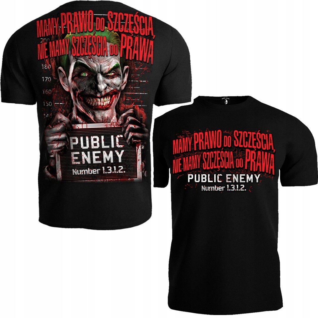 Koszulka T-Shirt Męski Public Enemy Mamy Prawo Do Szczęścia R. L