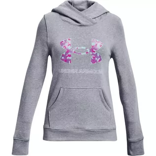 Bluzy dla dziewczynek - Bluza dziewczęca Under Armour Rival Fleece Logo Hoodie - grafika 1