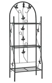 Kwietniki - Żelazny Regał Czarny Na Kwiaty N2-L27 - miniaturka - grafika 1