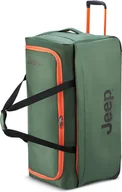 Walizki - Torba podróżna na kółkach Delsey x Jeep 122L zielona - miniaturka - grafika 1