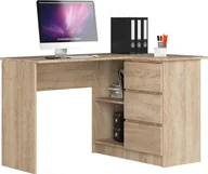 Biurka - Biurko Fabryka Mebli Akord B16 Dąb Sonoma 124 cm x 85 cm - miniaturka - grafika 1