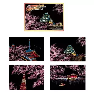 Magiczna Zdrapka 4w1 - Sakura 20x14cm - Twoje Hobby - Zabawki kreatywne - miniaturka - grafika 1