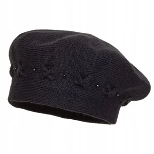 Beret damski AMIRA Czarny - Czapki damskie - miniaturka - grafika 1