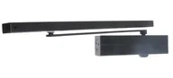 Akcesoria do drzwi - Samozamykacz Assa Abloy DC135 z szyną ślizgową,(EN 3, skrzydło max.950 mm, 60 kg), czarny - miniaturka - grafika 1