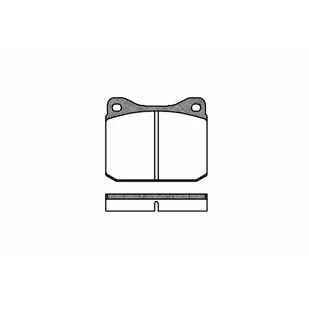 Klocki hamulcowe - komplet REMSA 0010.10 - Klocki hamulcowe - miniaturka - grafika 1