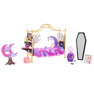 Monster High Sypialnia Clawdeen Wolf - zabawka - Domki dla lalek - miniaturka - grafika 1