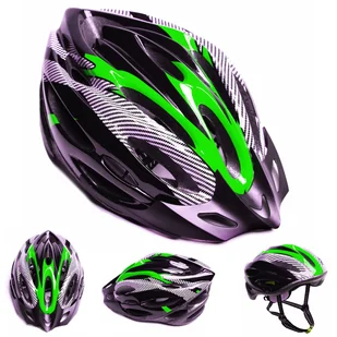 Kask rowerowy - ZIELONY - Kaski rowerowe - miniaturka - grafika 1