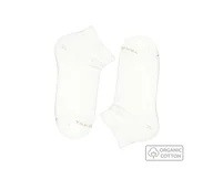 Skarpetki męskie - Kremowe stopki z bawełny organicznej - miniaturka - grafika 1