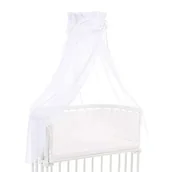 Wyposażenie pokoiku dziecięcego - babybay Organic Cotton z kokardą baldachim do wszystkich modeli, jasnobrązowy gwiazdy Biały  biały Babybay_100351 - miniaturka - grafika 1
