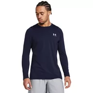 Koszulki sportowe męskie - Męski longsleeve treningowy Under Armour UA HG Armour Fitted LS - granatowy - UNDER ARMOUR - miniaturka - grafika 1