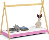 Łóżka dla dzieci i młodzieży - Fabryka Mebli Akord Łóżko dziecięce 180x80 GEM z materacem różowe - miniaturka - grafika 1