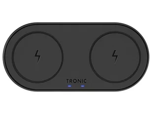 TRONIC Podkładka ładująca Qi Dual, 20 W (Czarny) 4055334392174 - Stacje dokujące do telefonów - miniaturka - grafika 1