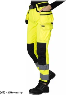 LH-WESPE-T - Spodnie ochronne do pasa WESPE damskie 6 kieszeni idealne dla monterek i innych służb porządkowych końcówki tkanina splot twill 86% poliester 14% bawełna o gramaturze 300 g/m2 46 - Spodnie sportowe damskie - miniaturka - grafika 1
