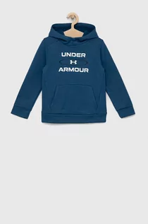 Bluzy dla chłopców - Under Armour bluza dziecięca z kapturem z nadrukiem - grafika 1