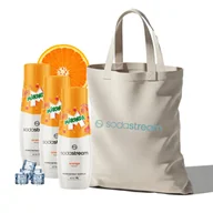 Syropy i koncentraty owocowe - Zestaw Syrop SodaStream Mirinda 3x440 ml + Torba - miniaturka - grafika 1
