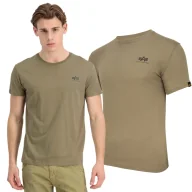 Odzież taktyczna i umundurowanie - Koszulka Alpha Industries Backprint 128507 154 - Oliwkowa 4XL - miniaturka - grafika 1