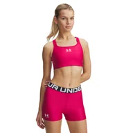 Bielizna sportowa damska - Biustonosz treningowy Under Armour UA HeatGear High - różowy - miniaturka - grafika 1