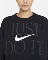 Bluzy damskie - Nike Bluza damska Df Gx Get Fit Fc Cw 12 M czarny/biały XL - miniaturka - grafika 1