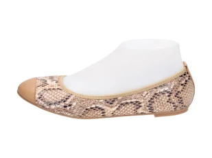 Beżowe baletki damskie, baleriny Vinceza Dp518 - Baleriny - miniaturka - grafika 1
