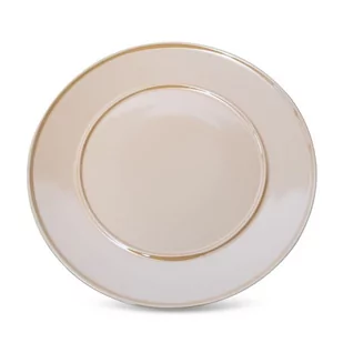 Patera Dekoracyjna Ceramiczna Simona 30X30 Beżowa - Tace i patery - miniaturka - grafika 1