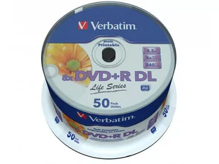 Płyty DVD+R VERBATIM Spindle 50 X8, 8.5 GB - Nośniki danych - miniaturka - grafika 1