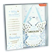 Opakowania i torebki na prezenty - Kukartka Zawieszka ZOP-002 Narodziny - miniaturka - grafika 1