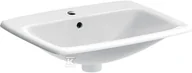 Umywalki - Umywalka Selnova Square wpuszczana w blat, B55 cm, H17 cm, T45 cm, z przelewem, z otworem na baterię - miniaturka - grafika 1