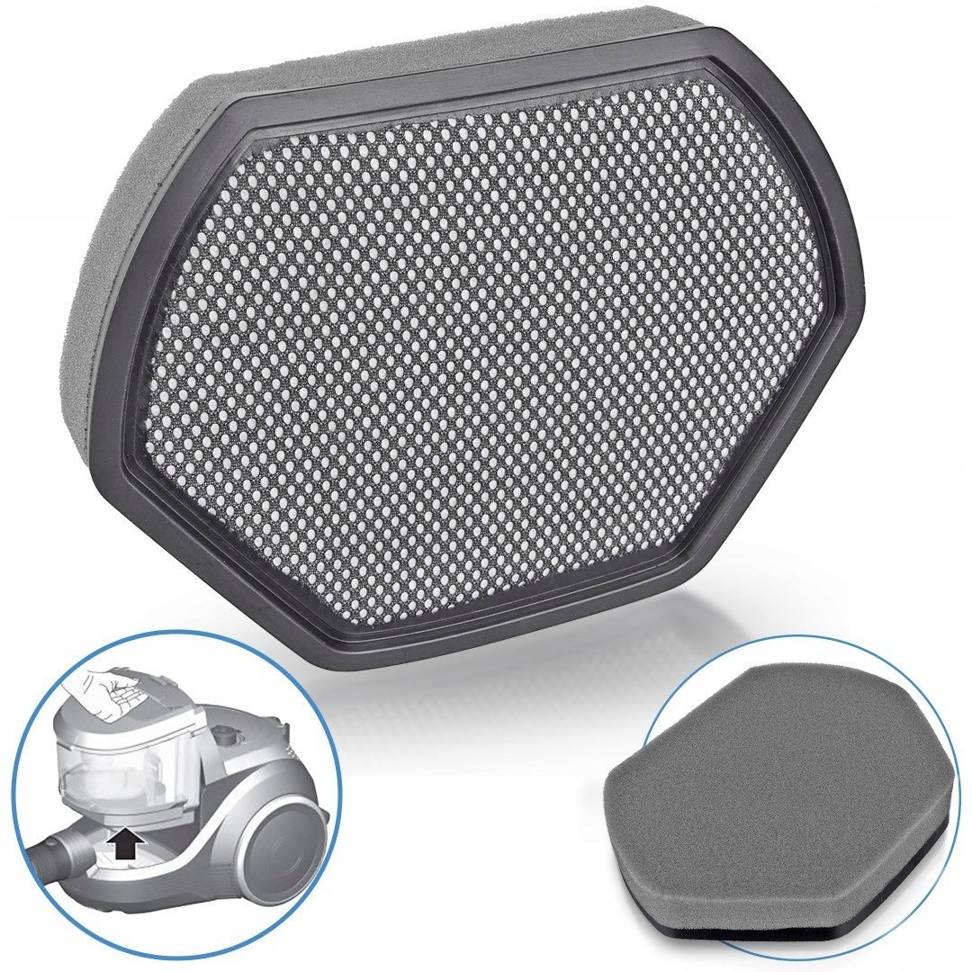 Zmywalny filtr do odkurzacza BOSCH BGS BGC zam. 00579275,12003994, 12003993