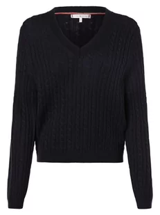 Tommy Hilfiger - Sweter damski, niebieski - Swetry damskie - miniaturka - grafika 1