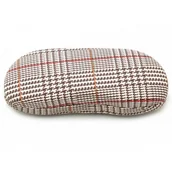 Akcesoria do okularów - Etui Futerał na okulary ET-104J kratka jasny brąz - miniaturka - grafika 1