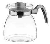 Dzbanki i imbryki - Dzbanek z pokrywką do herbaty i napojów 1,25L szary - miniaturka - grafika 1