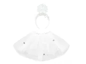 Stroje karnawałowe - ZESTAW ŚNIEŻYNKA BIAŁY 2el - miniaturka - grafika 1