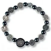 Biżuteria religijna - Bransoletka-różaniec św. Benedykta - miniaturka - grafika 1