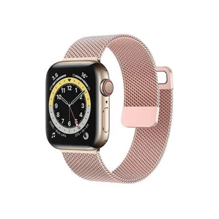 PASEK DO ZEGARKA APPLE WATCH 1/2/3/4/5/6/7/8/9/SE 38/40/41mm RÓŻOWY STAL - Akcesoria do smartwatchy - miniaturka - grafika 1