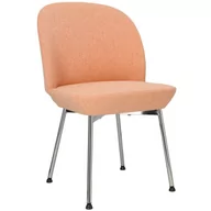 Krzesła - Różowe krzesło tapicerowane nowoczesne do stołu - Zico 4X - miniaturka - grafika 1