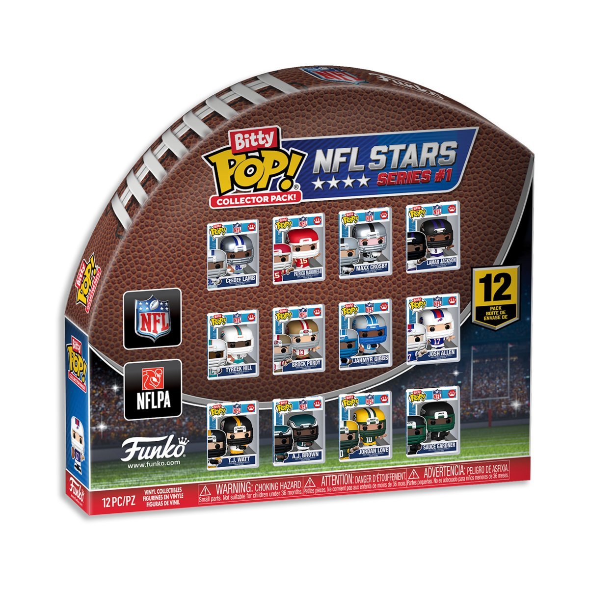 Funko, Funko Bitty POP! Multi-pack, SPORT, Figurka Kolekcjonerska,NFL Players, 1 sztuka