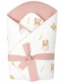 Rożki i beciki - CZAS BOBASA ROŻEK NIEMOWLĘCY BAWEŁNIANY 80x80CM MIŚ BIAŁY - miniaturka - grafika 1